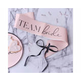 Sjerpen Team Bride Roze & Zwart Ginger Ray (6st)