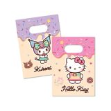 Papieren Uitdeelzakjes Hello Kitty & Kuromi - 16x22cm - 4 stuks