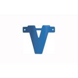 Letterslinger V Blauw