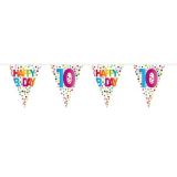 Vlaggenlijn Dots 10 Jaar 10m
