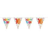 Vlaggenlijn Dots 16 Jaar 10m