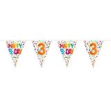 Vlaggenlijn Dots 3 Jaar 10m