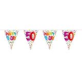 Vlaggenlijn Dots 50 Jaar 10m