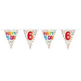 Vlaggenlijn Dots 6 Jaar 10m