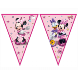 Papieren Vlaggenlijn Minnie Mouse (2,3m)
