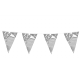 Vlaggenlijn Metallic Zilver