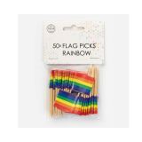 Vlagprikkers Regenboog (50st)