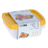 Voorraaddoosset Geel 990ml (3st) 