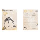 Voorspellingskaarten Baby Safari – Perfect voor jouw babyshower!