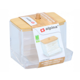 Alpina Wattenstaafhouder met Bamboe Deksel