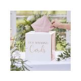 *Enveloppendoos Wit/Roségoud Ginger Ray 