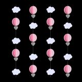 String Versiering Wolk Roze