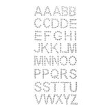 Strass Letters Zilver XL (40st)